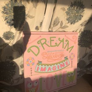 Super cute canvas decoration